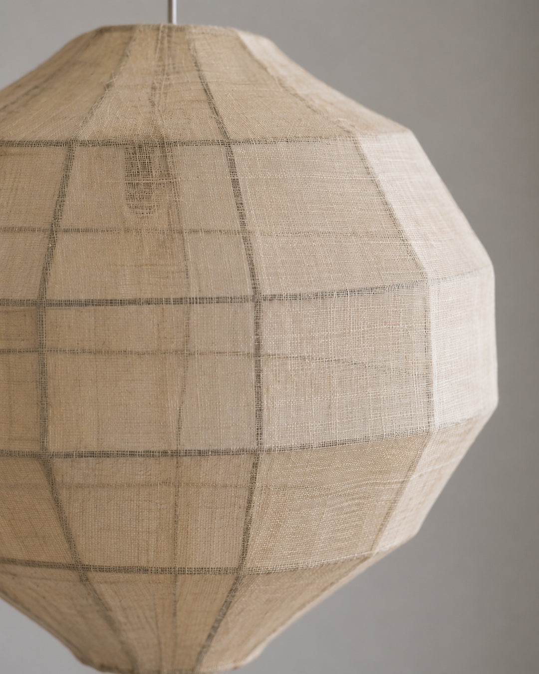 Japandi Pendel Lampe i Naturlig Plantefiber - Vævet Design med Justerbar Ledning 3