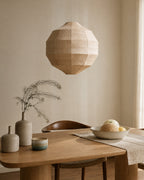 Japandi Pendel Lampe i Naturlig Plantefiber - Vævet Design med Justerbar Ledning 6