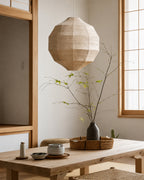 Japandi Pendel Lampe i Naturlig Plantefiber - Vævet Design med Justerbar Ledning 7
