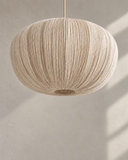 Japandi Spisebordslampe i Hør – Organisk Design 5