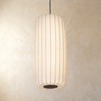 Japansk Pendellampe i Silke med Wabi Sabi Design 1