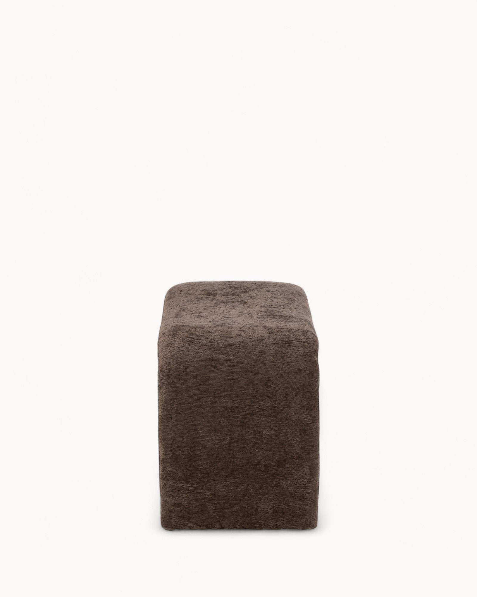 Juno Skammel | Mørkebrunt Tekstil, Komfortabel Design, 47 cm Høj 2