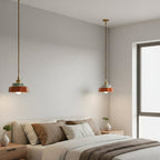 Keramisk Pendel Lampe - Malet Keramik med Kobberfinish 4
