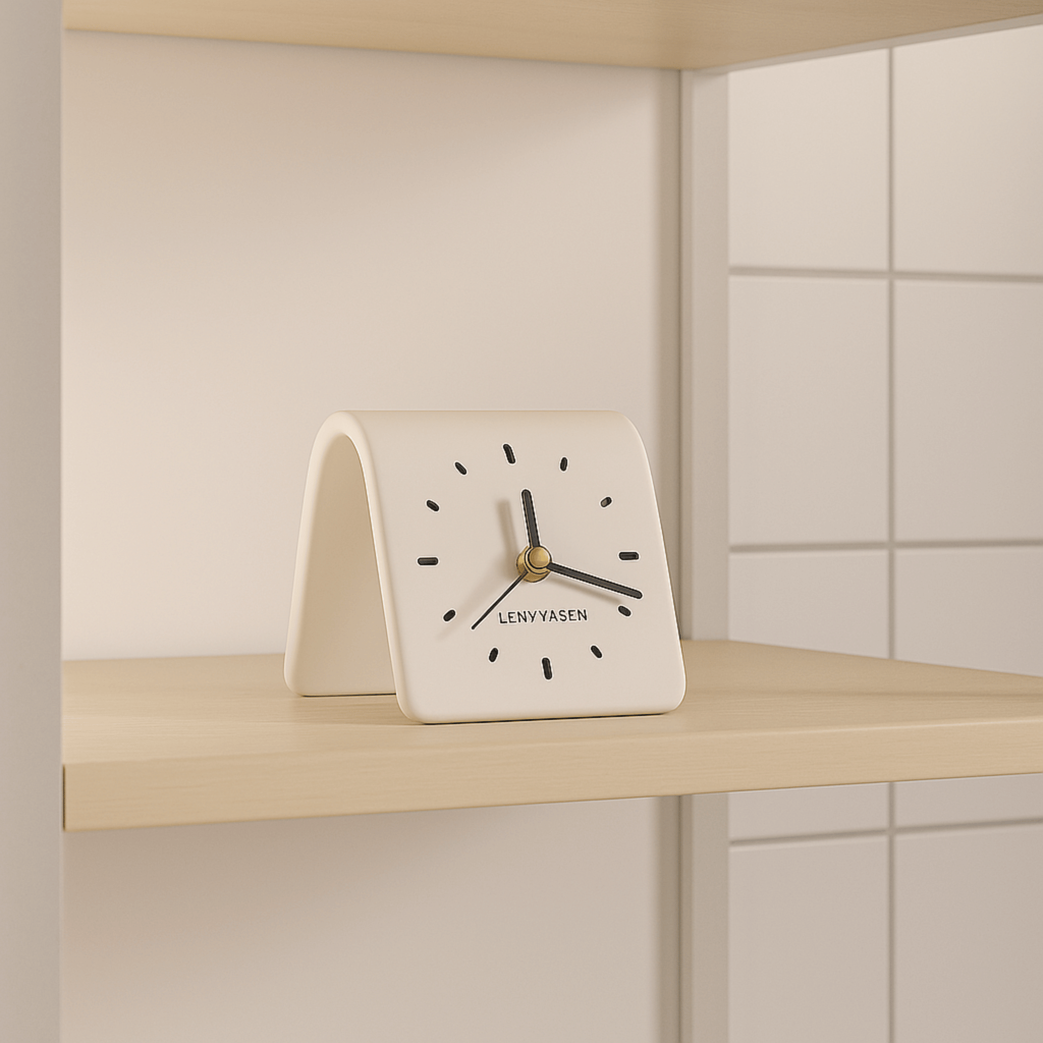 Keramisk Skrivebordsur – Minimalistisk Design med Lydløs Nålebevægelse 9