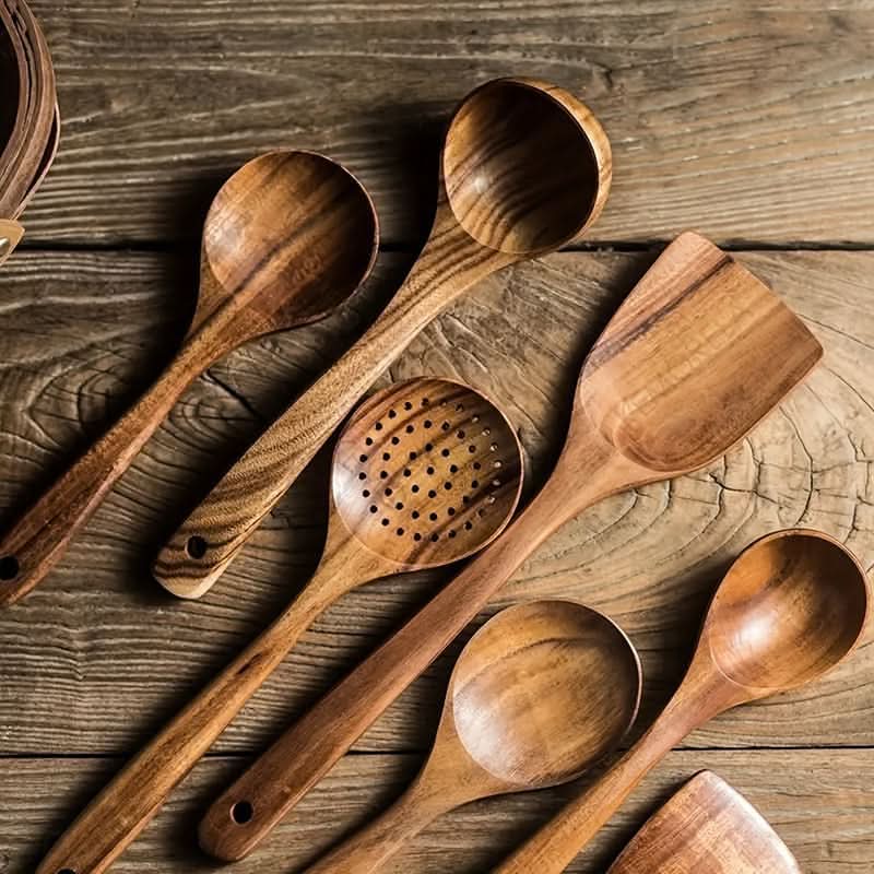 Køkkenredskabssæt i træ – nordisk design til madlavning og servering 2