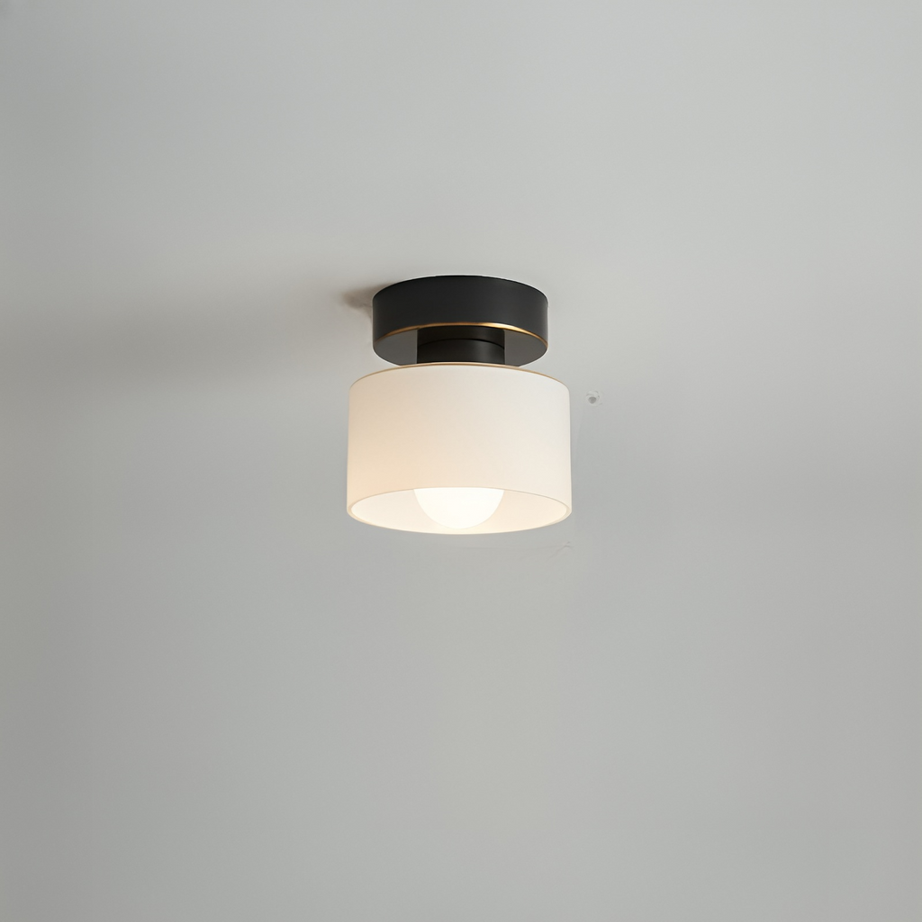 Kompakt Bauhaus Loftlampe - Guld Metal og Glas 1
