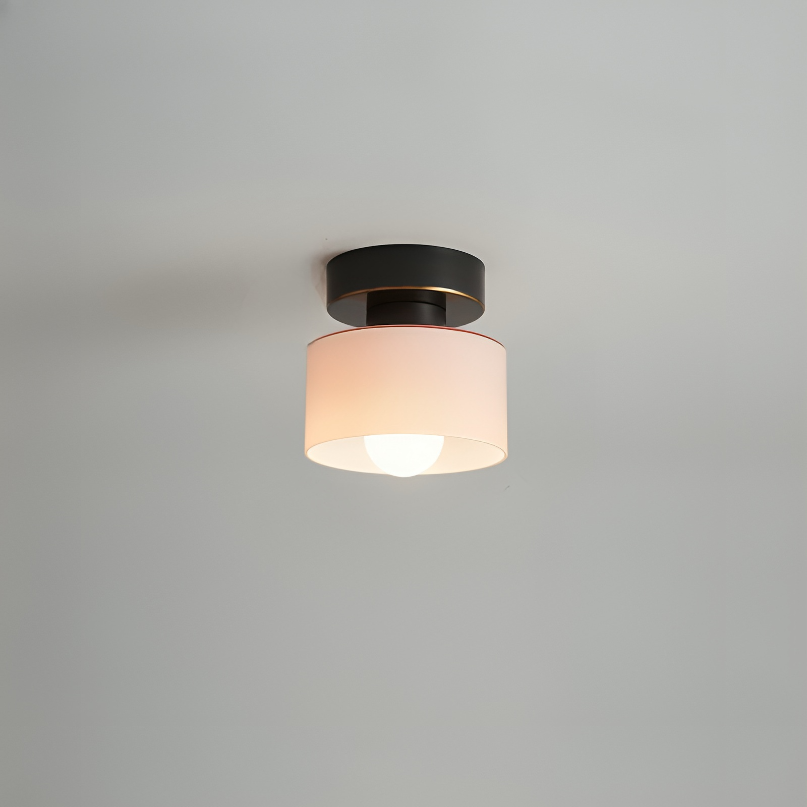 Kompakt Bauhaus Loftlampe - Guld Metal og Glas 12
