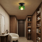 Kompakt Bauhaus Loftlampe - Guld Metal og Glas 5
