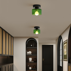 Kompakt Bauhaus Loftlampe - Guld Metal og Glas 8
