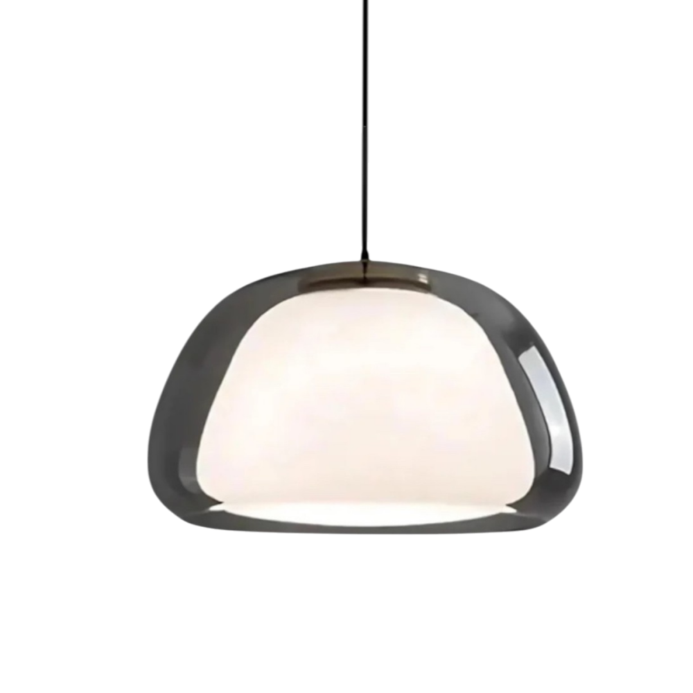 Krystallinsk Pendel Lampe - Elegant Glasdesign til Spisebord med Varmt Lys 14