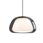 Krystallinsk Pendel Lampe - Elegant Glasdesign til Spisebord med Varmt Lys 14