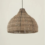 Kuppelformet Spisebordslampe i Naturligt Flet 5