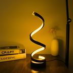 LED Bordlampe i Aluminium – Spiraldesign til Skrivebord og Natbord 2
