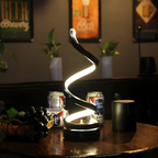 LED Bordlampe i Aluminium – Spiraldesign til Skrivebord og Natbord 8