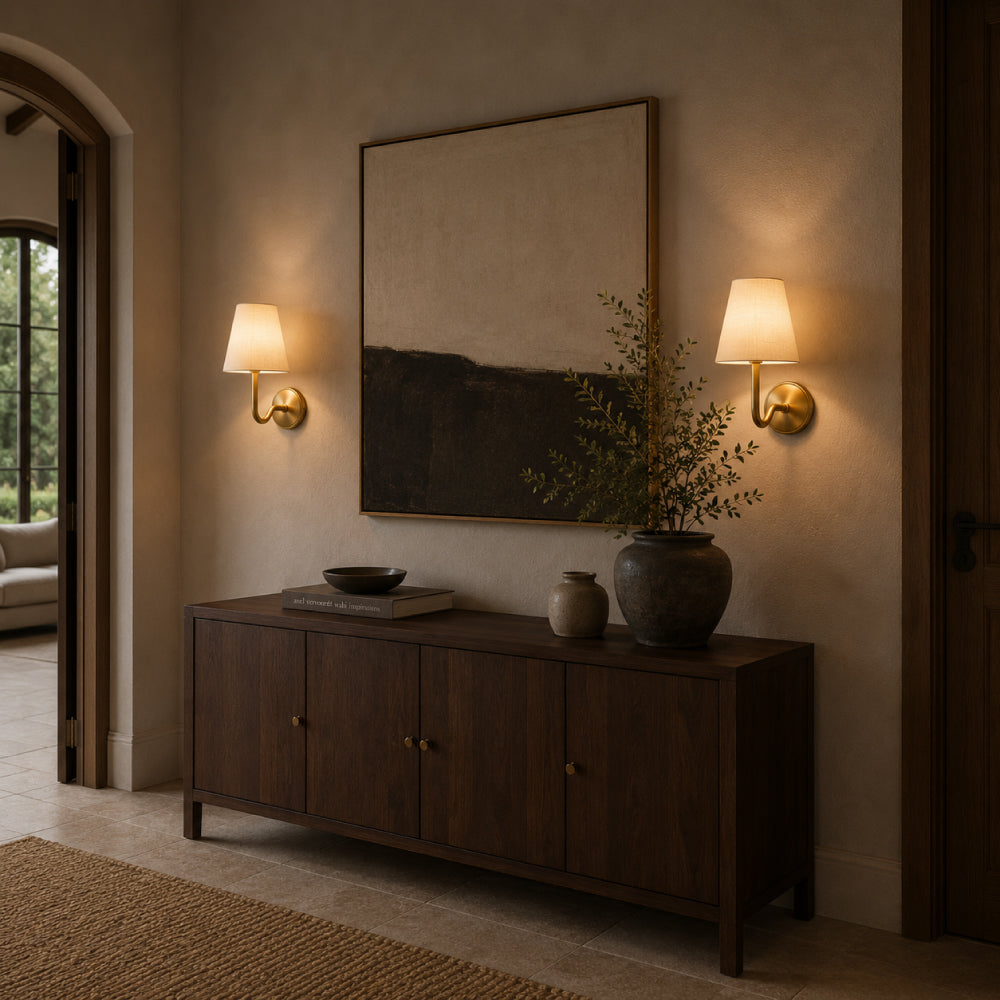 Lille Væglampe Messing - Alabast Hvid med Antik Finish til Minimalistisk Design 8

