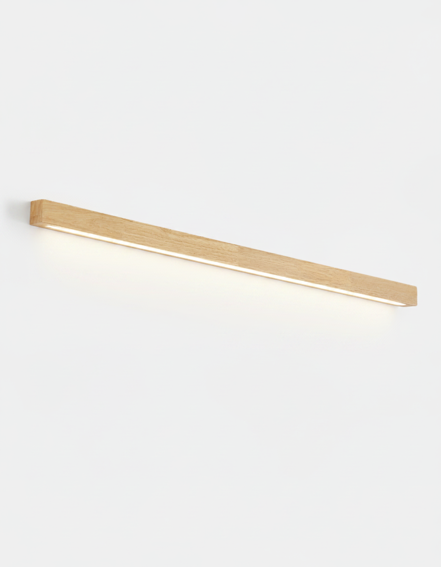 Lineær Spejllampe til Badeværelse - Minimalistisk Væglampe med Integreret LED 14