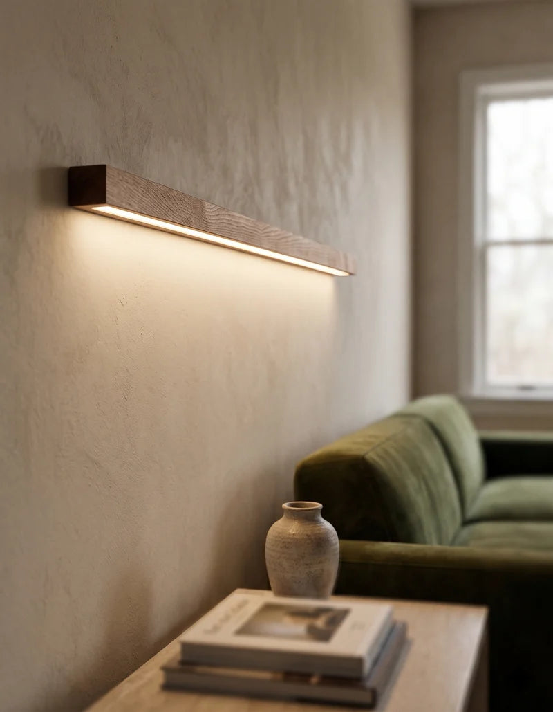 Lineær Spejllampe til Badeværelse - Minimalistisk Væglampe med Integreret LED 2
