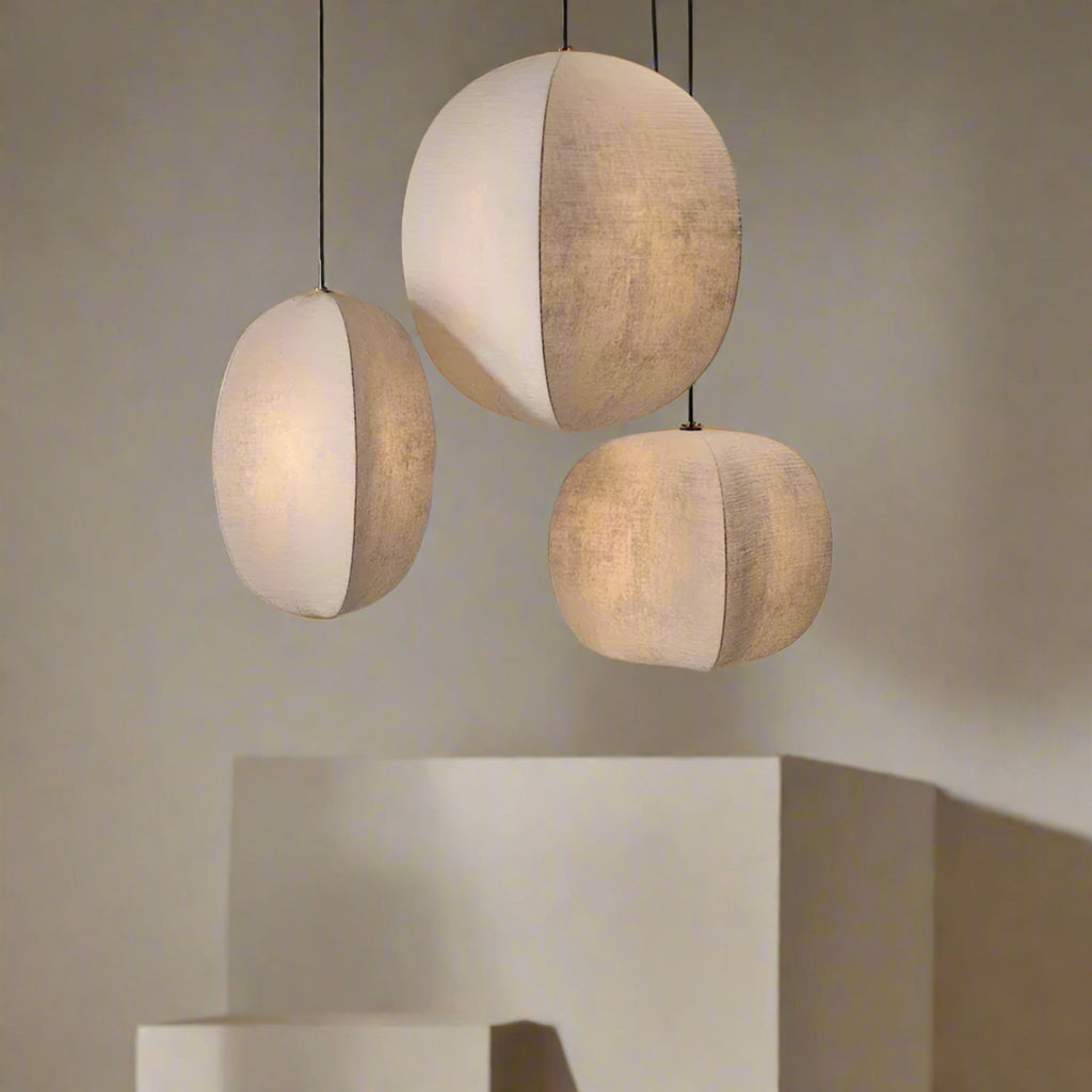 Linned Pendel Lampe - Lanterneform Blød Lysgennemgang 1
