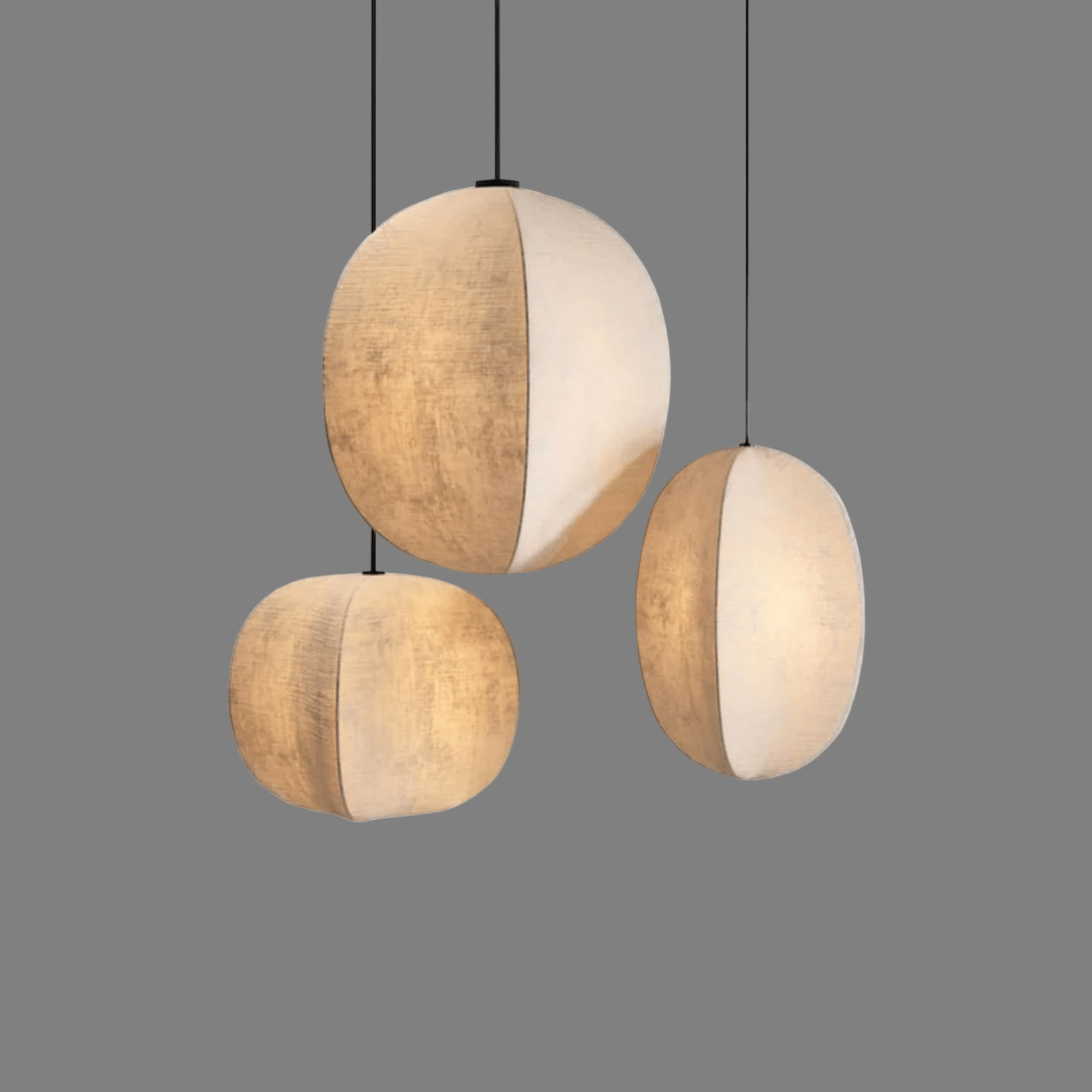 Linned Pendel Lampe - Lanterneform Blød Lysgennemgang 2
