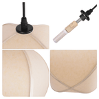 Linned Pendel Lampe - Lanterneform Blød Lysgennemgang 5
