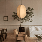 Linned Pendel Lampe - Lanterneform Blød Lysgennemgang 7
