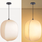 Linned Pendel Lampe - Lanterneform Blød Lysgennemgang 8
