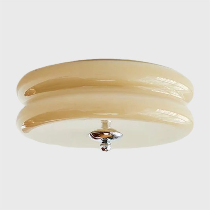 Loftlampe Glas – Elegant Bauhaus Design med Klar Belysning og Metalramme 11