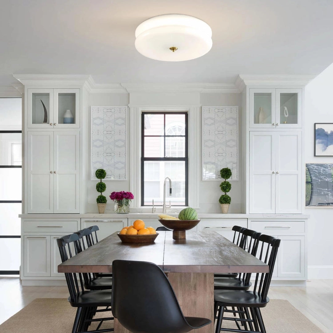 Loftlampe Glas – Elegant Bauhaus Design med Klar Belysning og Metalramme 3
