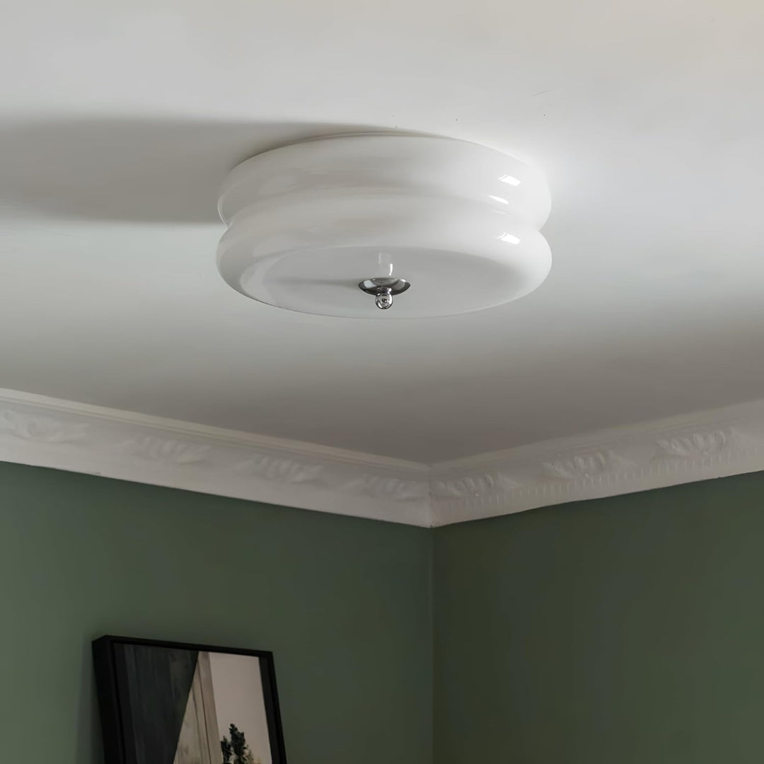 Loftlampe Glas – Elegant Bauhaus Design med Klar Belysning og Metalramme 6