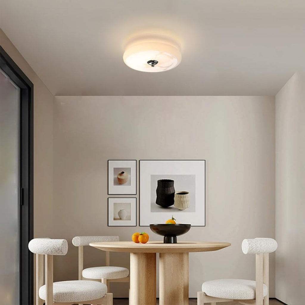 Loftlampe Glas – Elegant Bauhaus Design med Klar Belysning og Metalramme 8