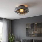 Loftlampe i Glas med Lagdelt Design 1