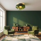 Loftlampe i Glas med Lagdelt Design 2
