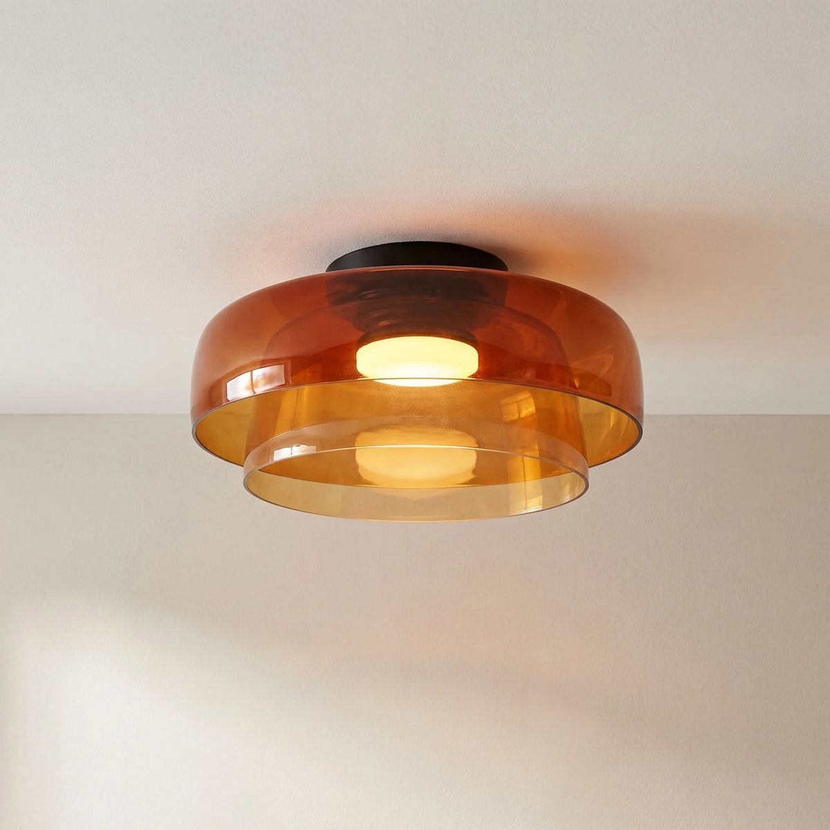 Loftlampe i Glas med Lagdelt Design 5