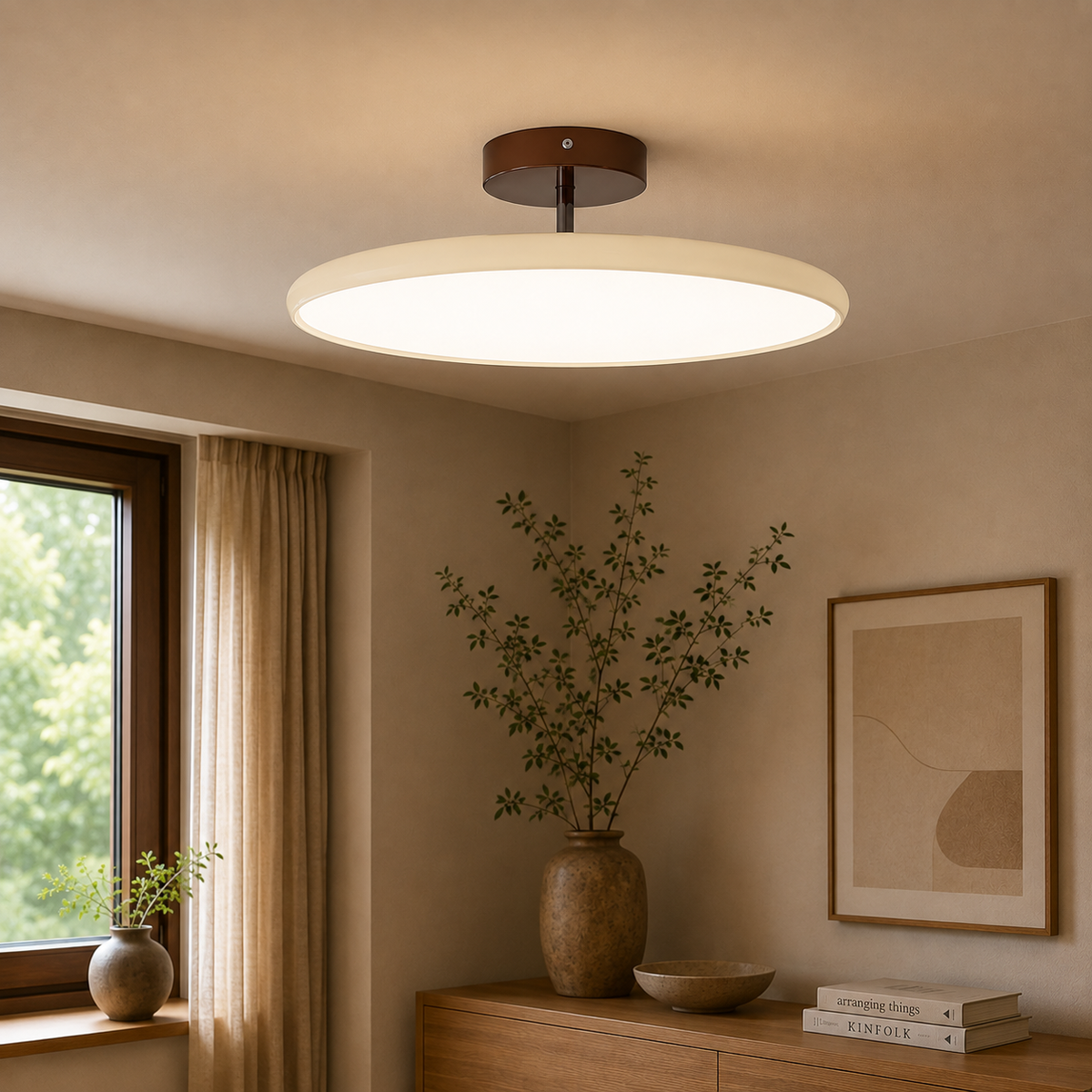 Loftlampe med Vinkelbart Lampehoved – Til Stue og Soveværelse i Metal og Acryl 12