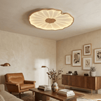 Loftslampe i Akryl – Lotusbladsdesign med Blødt og Behageligt Lys 3