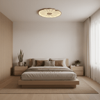 Loftslampe i Akryl – Lotusbladsdesign med Blødt og Behageligt Lys 7