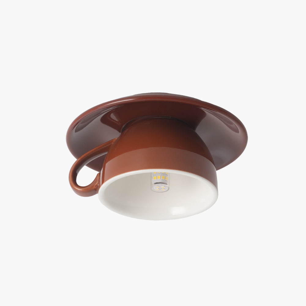 Loftslampe i Keramik – Unikt og Charmerende Kaffekopdesign 13