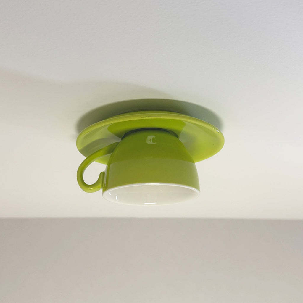 Loftslampe i Keramik – Unikt og Charmerende Kaffekopdesign 4
