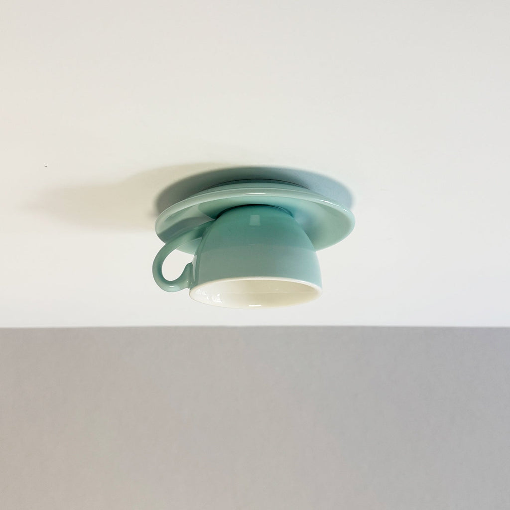 Loftslampe i Keramik – Unikt og Charmerende Kaffekopdesign 5
