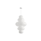Loftslampe i Rispapir - Wabi-Sabi Design med Justerbar Ledning 2