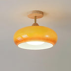 Loftslampe i Træ og Glas - Bauhaus Design 7