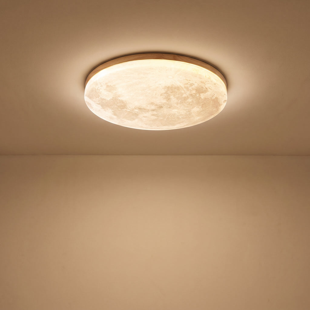 Måne Loftslampe - Justerbar Lysstyrke i Akryl og Metal 0