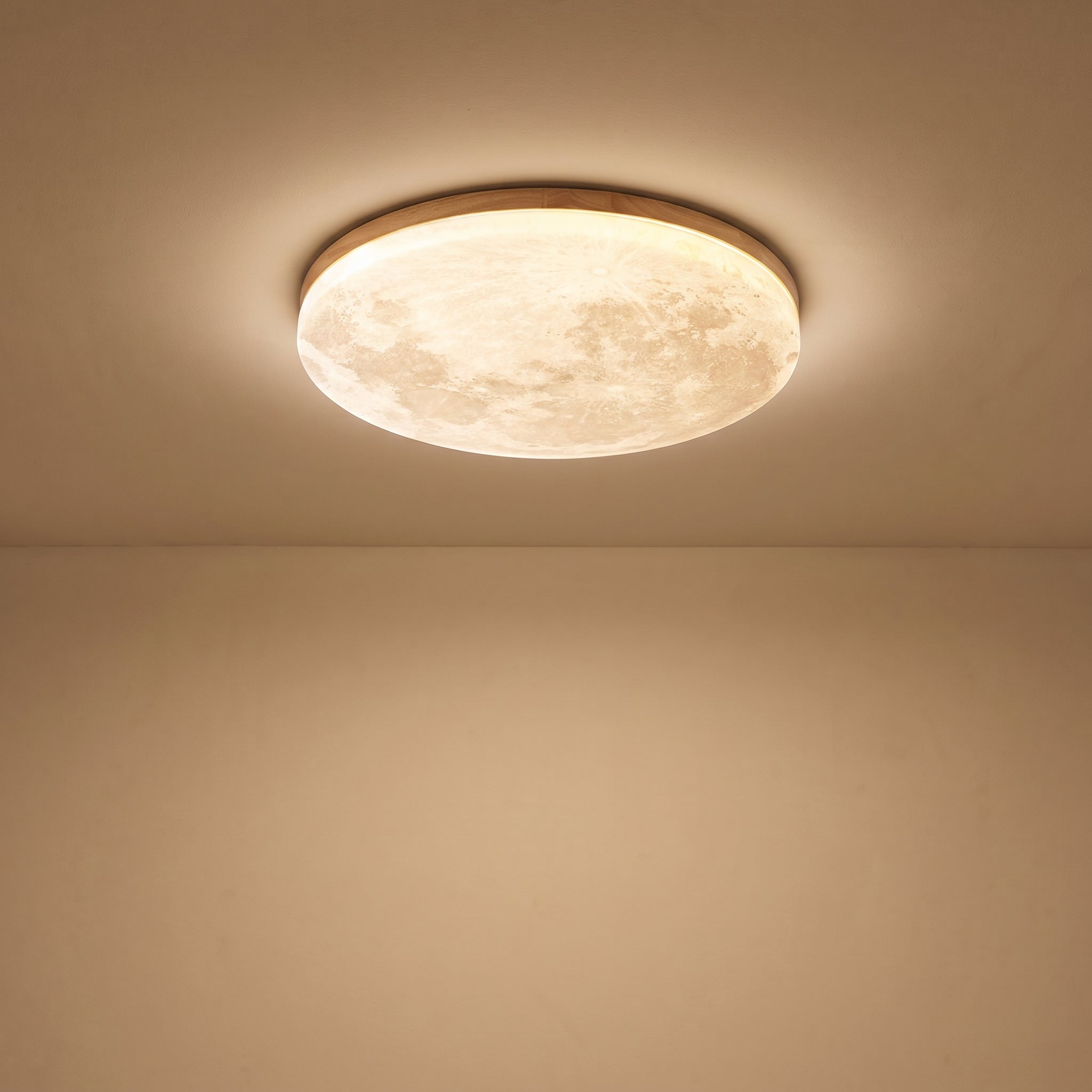 Måne Loftslampe - Justerbar Lysstyrke i Akryl og Metal 0