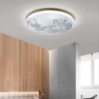 Måne Loftslampe - Justerbar Lysstyrke i Akryl og Metal 6