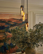 Marmor Pendel Lampe - Slank Cylinderform i Natursten 4
