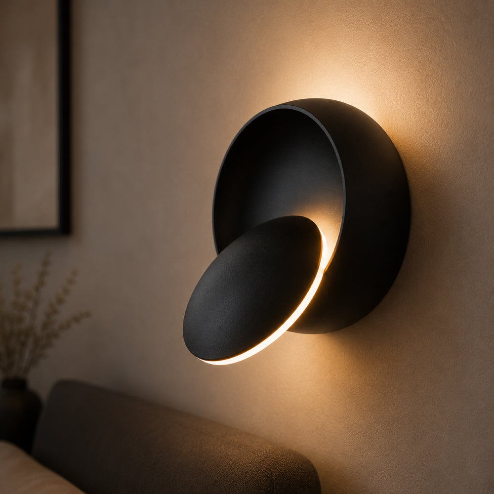 Minimalistisk Aluminium Væglampe - 350° Drejeligt Design med Fleksibel Belysning 0
