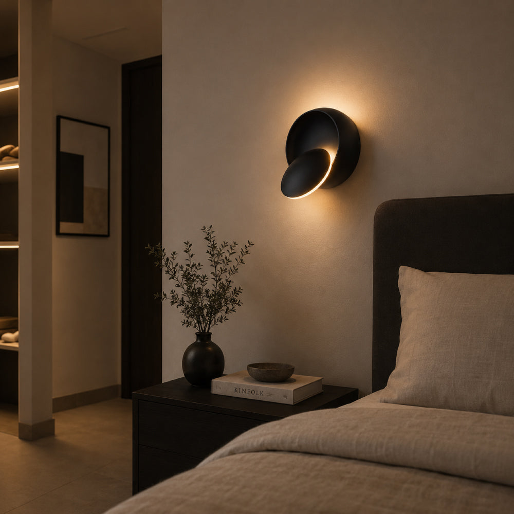 Minimalistisk Aluminium Væglampe - 350° Drejeligt Design med Fleksibel Belysning 11