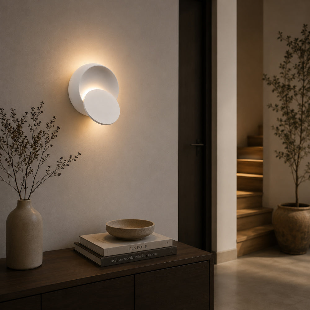 Minimalistisk Aluminium Væglampe - 350° Drejeligt Design med Fleksibel Belysning 2
