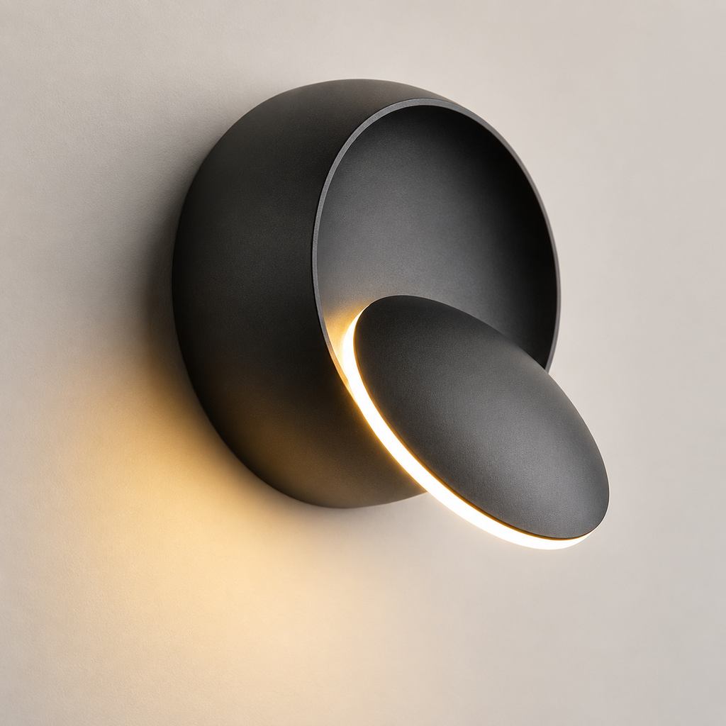 Minimalistisk Aluminium Væglampe - 350° Drejeligt Design med Fleksibel Belysning 9
