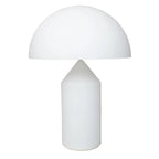 Minimalistisk Bordlampe - Kuppelformet Skærm med Skulpturel Silhuet 10